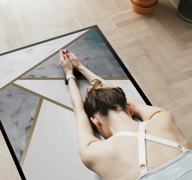 Europeisk matta i marmormönster - Tenstickers