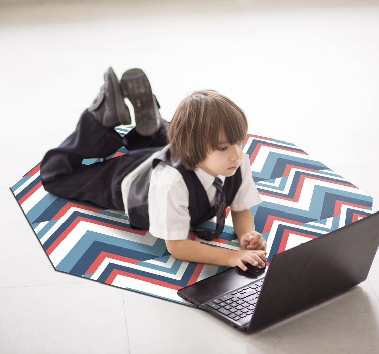 Fantastiska färgstrålar skandinaviska vinylmattor - Tenstickers