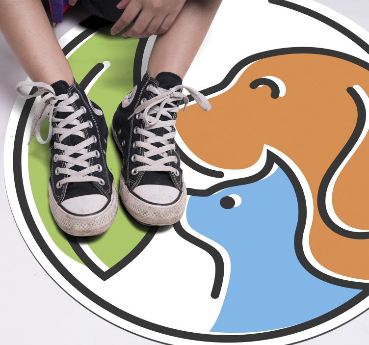 Abstrakta djuransikten Vinylmatta djur - Tenstickers