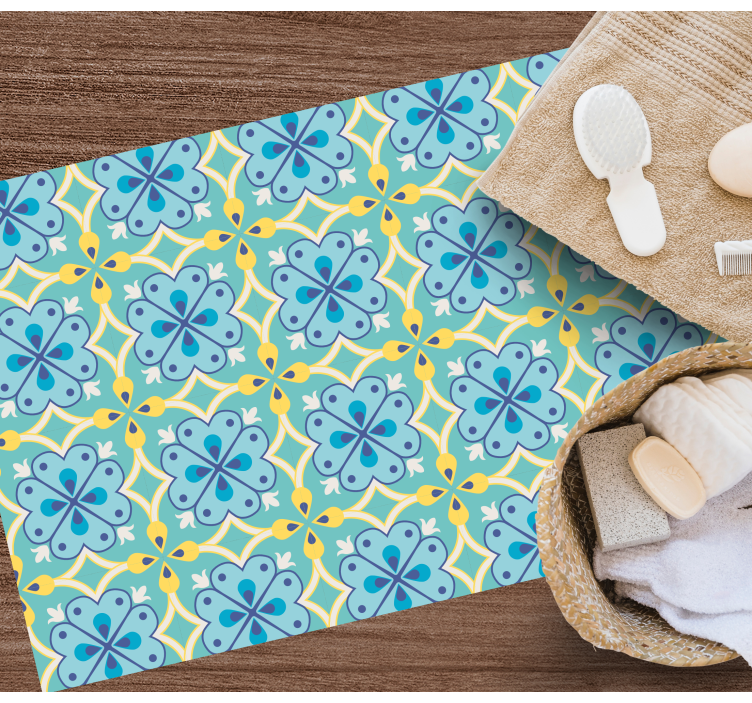 Färgglada mönster vinyl matta kakel matta - Tenstickers