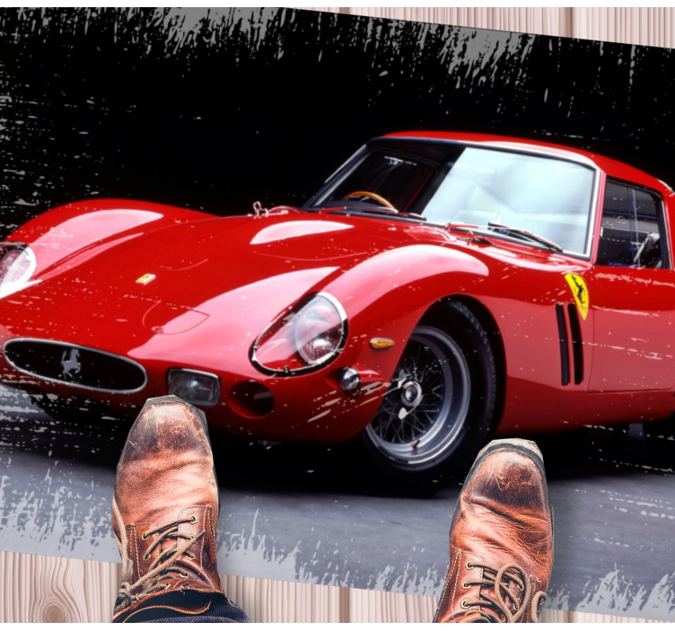 Ferrari 250 gto vintage matta - Tenstickers