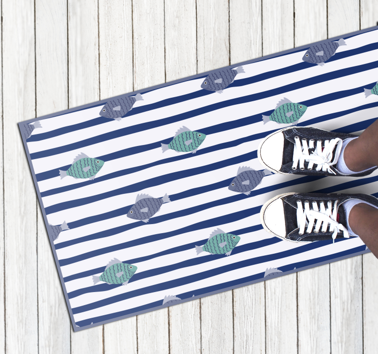 Olika färgad fiskmatta - Tenstickers