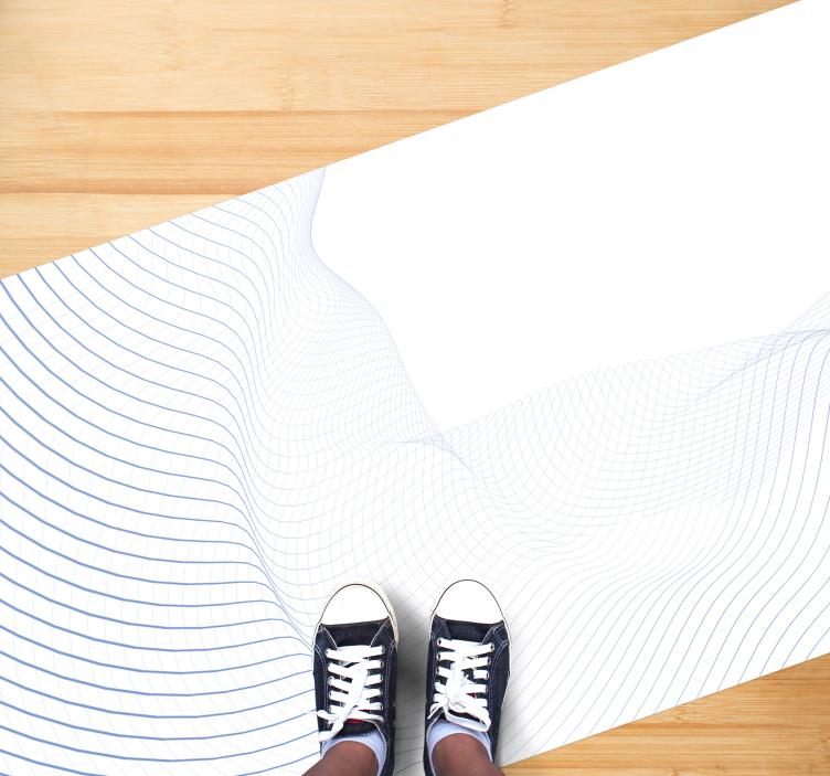 Flytande vågmönster Vinylmatta modern - Tenstickers