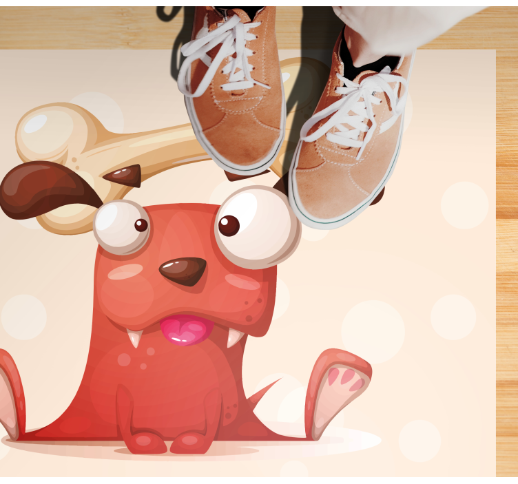 Galna hund design hall löpare - Tenstickers