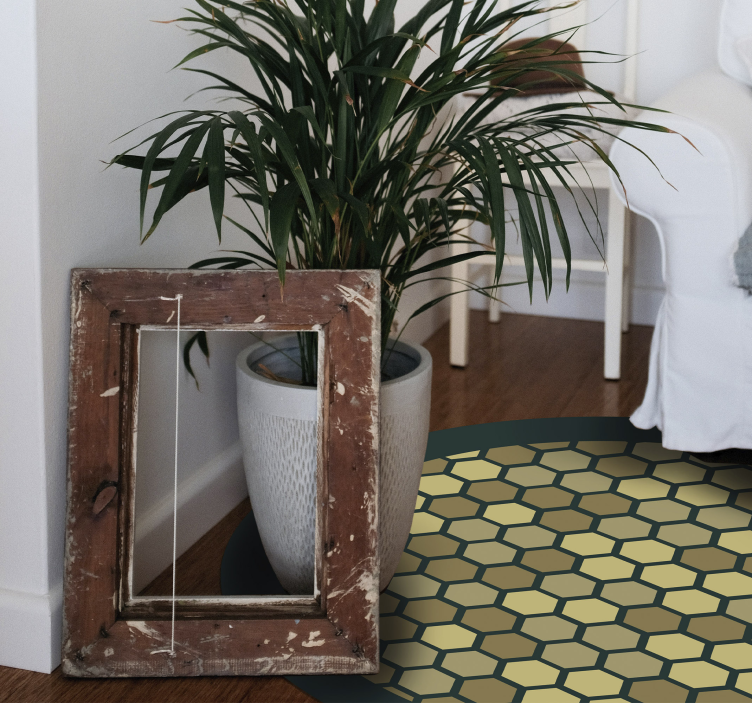 Geometrisk honungskaka Vinylmatta geometrisk - Tenstickers