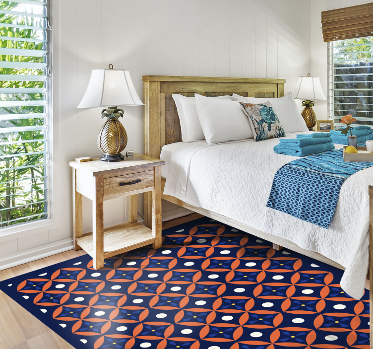 Geometrisk mönstrad display Vinylmatta geometrisk - Tenstickers