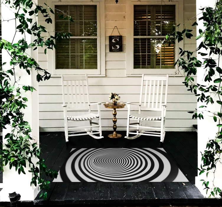 Geometriska mattor för tunnel 3d - Tenstickers