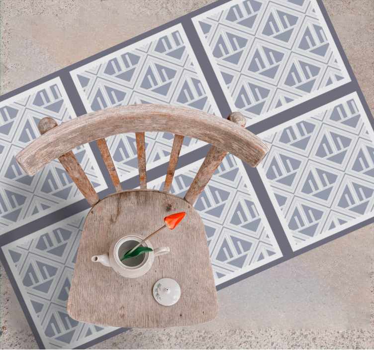 Geometriska mönster array Vinylmatta geometrisk - Tenstickers