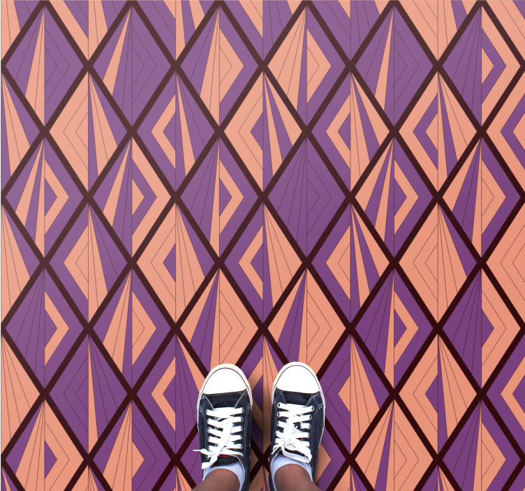 Geometriska mönster harmoni Vinylmatta geometrisk - Tenstickers