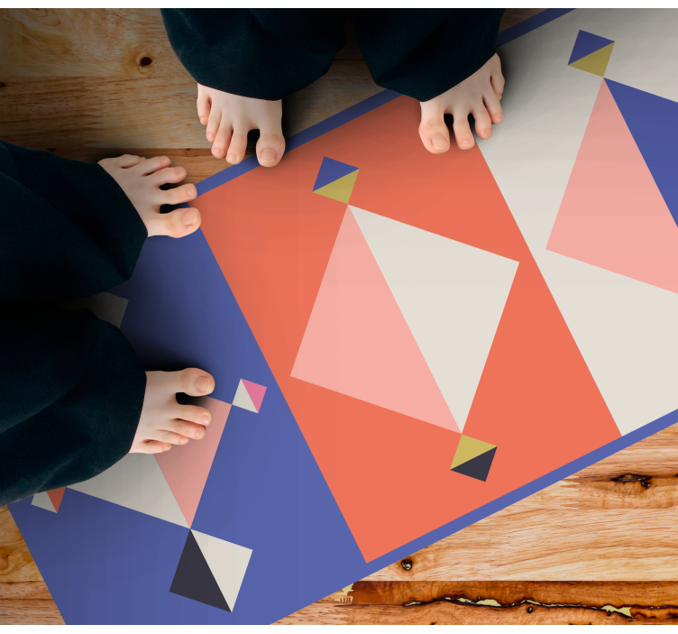 Geometriska mönster konst vinyl mattor - Tenstickers