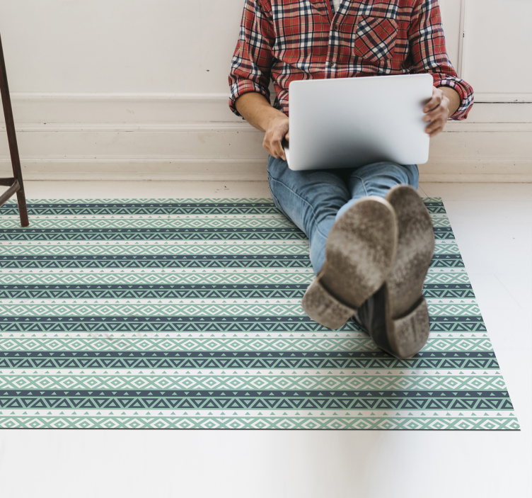 Geometriskt mönster heminredning Vinylmatta Vardagsrum - Tenstickers