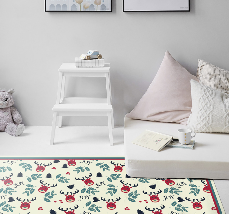 Glädje och ren vinyl sovrumsmatta - Tenstickers