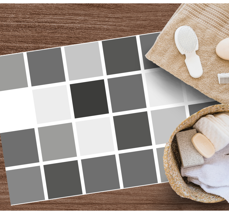 Gråtoner kakel matta - Tenstickers