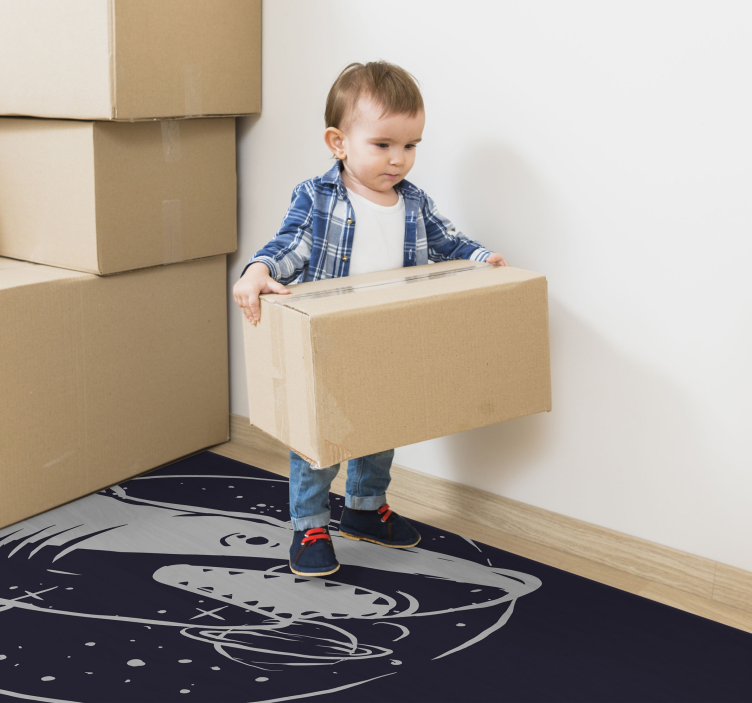 Haj fisk vild illustration djur matta - Tenstickers