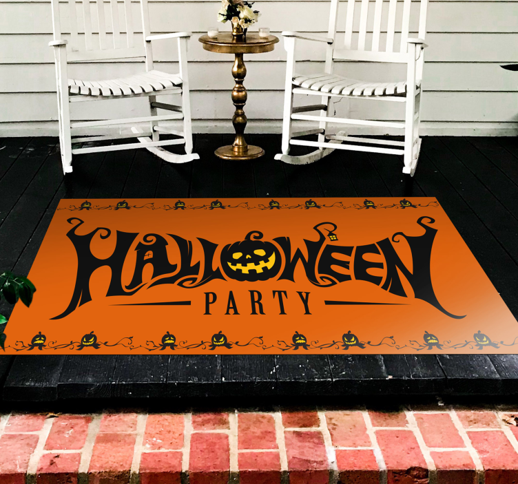 Hallowen fest vinyl matta - Tenstickers