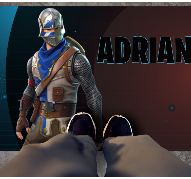 Heroisk spelkaraktär Vinylmatta Ungdom - Tenstickers