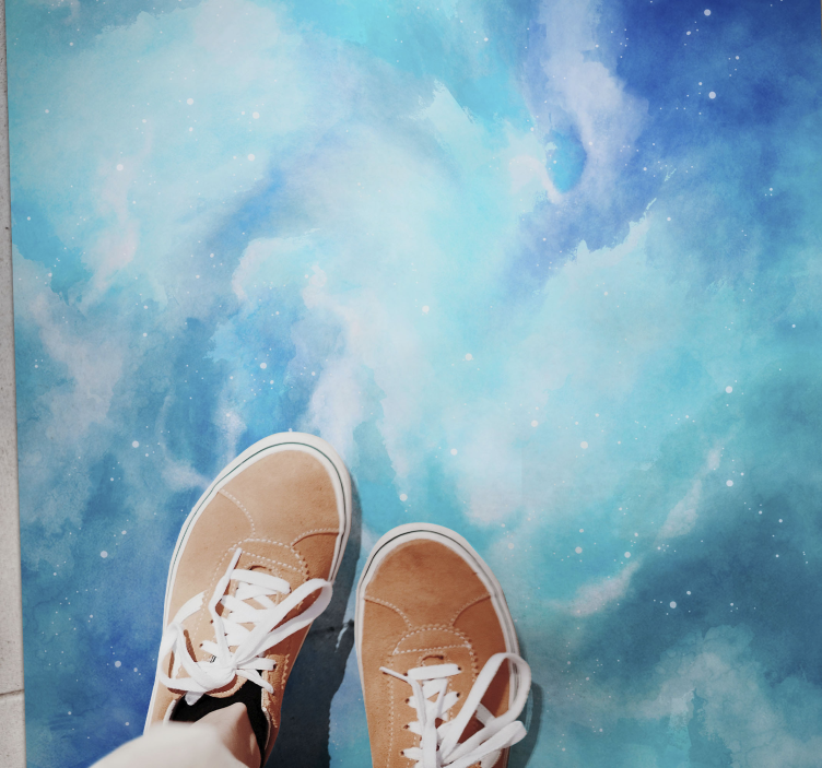 Himmelsk akvarell vinylmatta - Tenstickers