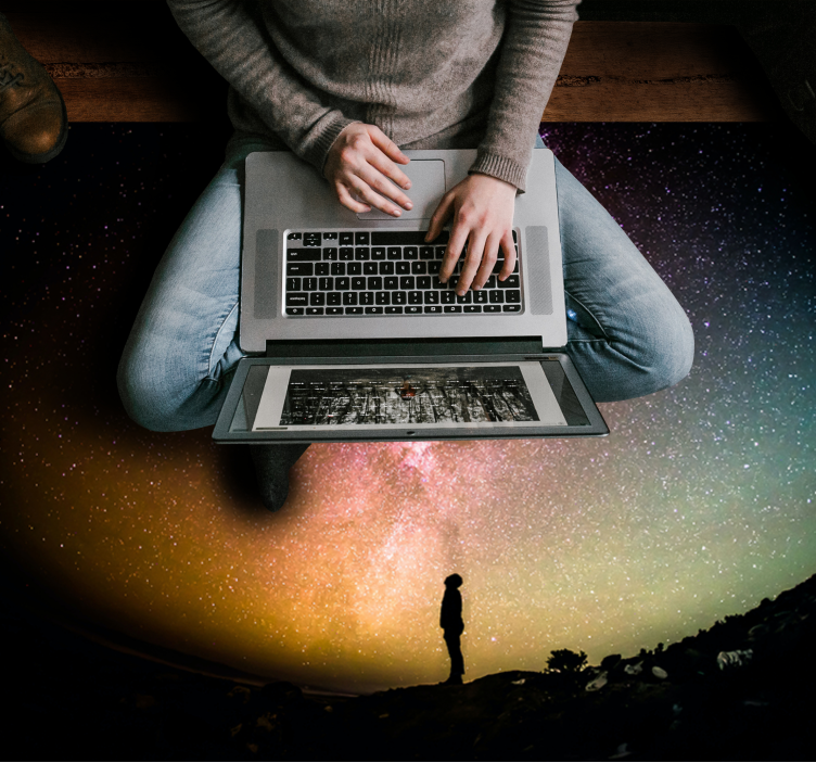 Himmelskt landskap Vinylmatta natur - Tenstickers