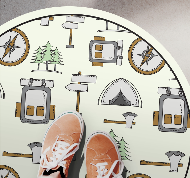 Idé för campingexpedition Vinylmatta vägar - Tenstickers