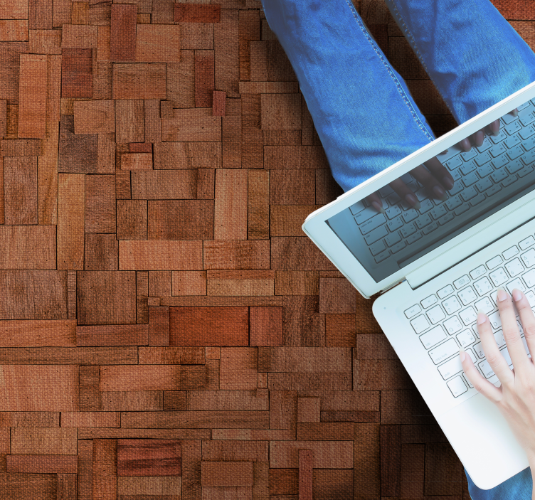 Imitation av trästenar träeffekt vinylmatta - Tenstickers