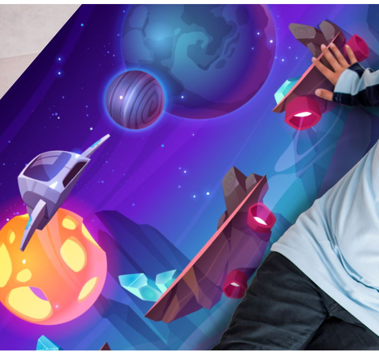 Intergalaktiskt äventyr Andra Vinylmattor - Tenstickers