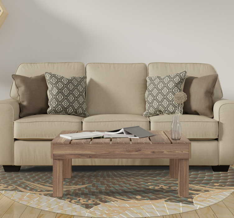 Japansk texturerad stil Vinylmatta Vardagsrum - Tenstickers