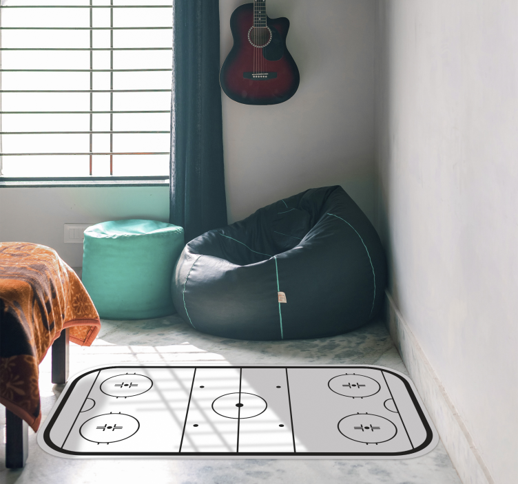 Ishockeyrink Vinylmatta spel - Tenstickers