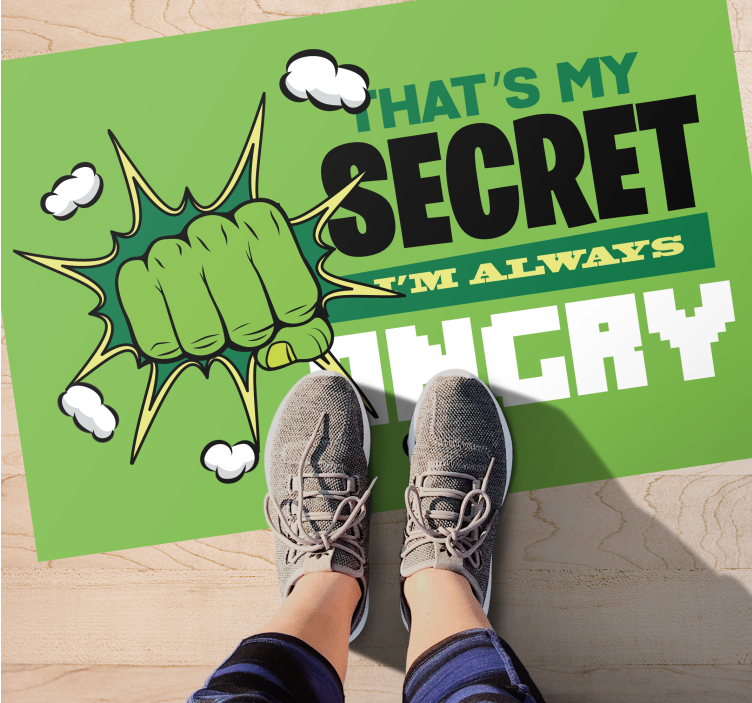 Jag är alltid arg barnmatta - Tenstickers