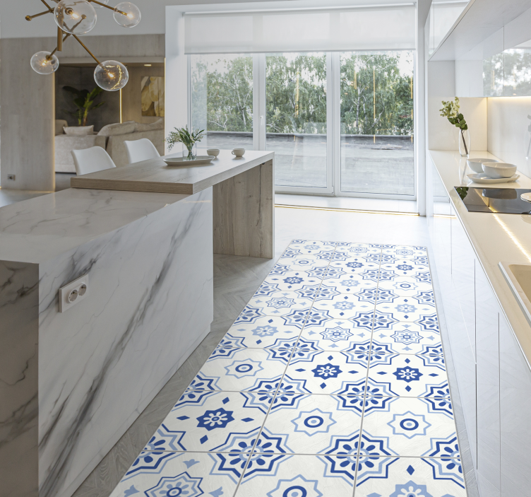 Kakel matta vinyl matta löpare modern matta - Tenstickers