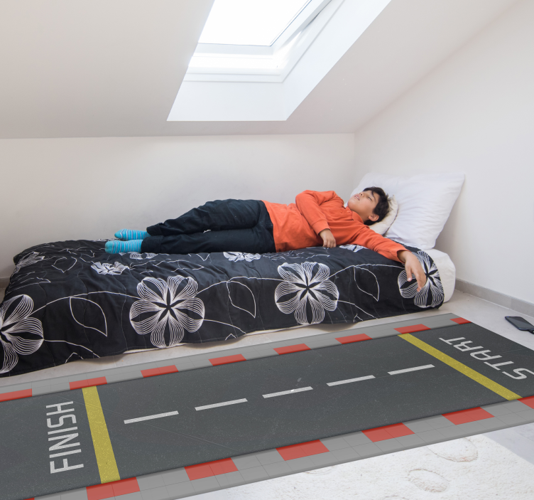 Klassisk racerbana Vinylmatta vägar - Tenstickers