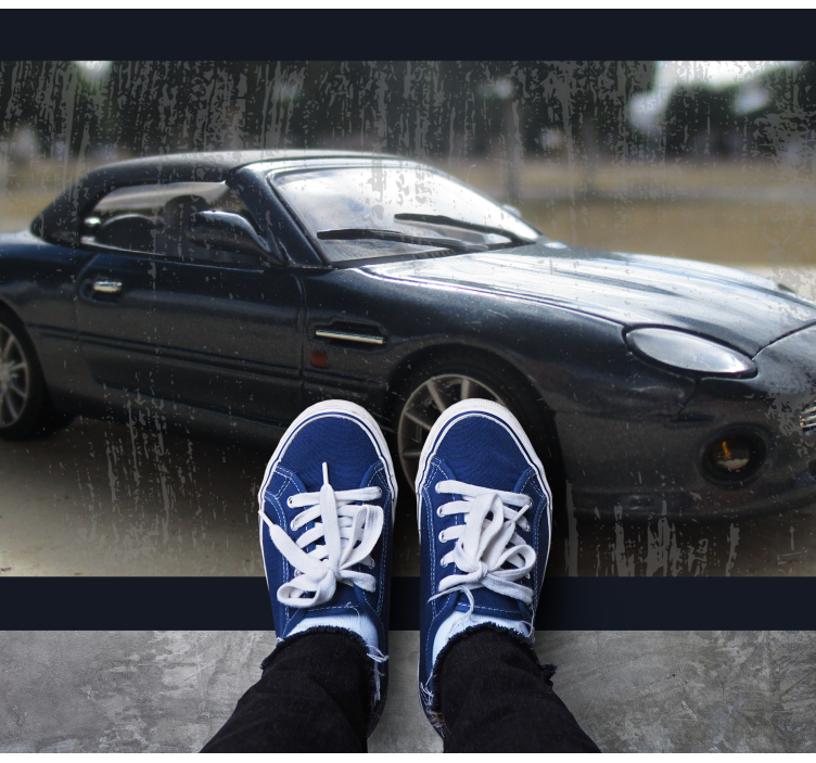 Klassisk sportbil Vinylmatta vägar - Tenstickers