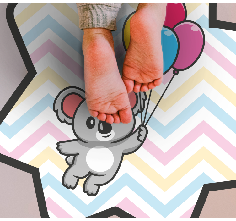 Koala hängande på ballong djur matta - Tenstickers