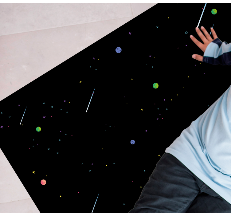 Kosmisk stjärnhimmel Vinylmatta Stjärnor - Tenstickers