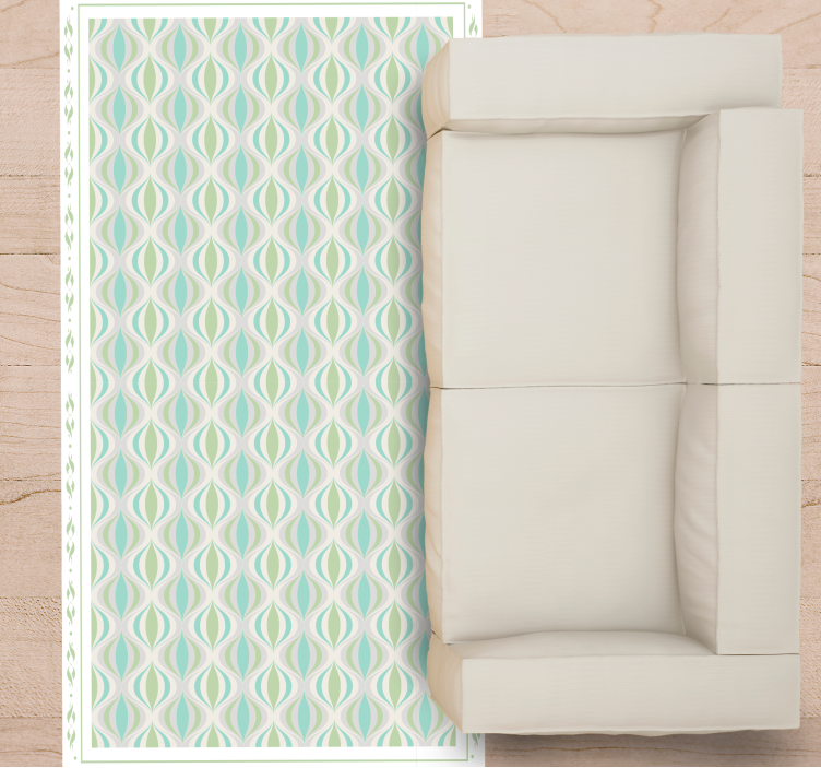 Kurvigt motiv Vinylmatta kakeleffekt - Tenstickers