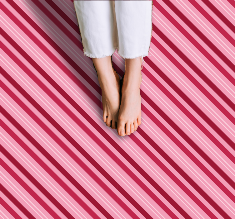 Kvadratisk vinylmatta i diagonalt mönster - Tenstickers