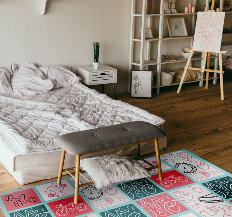 Lekfull inredning för barn Vinylmatta Barn - Tenstickers