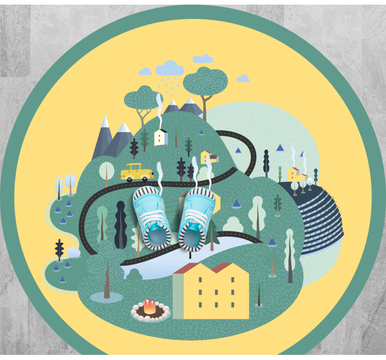 Lekfull landskapsresa Vinylmatta vägar - Tenstickers