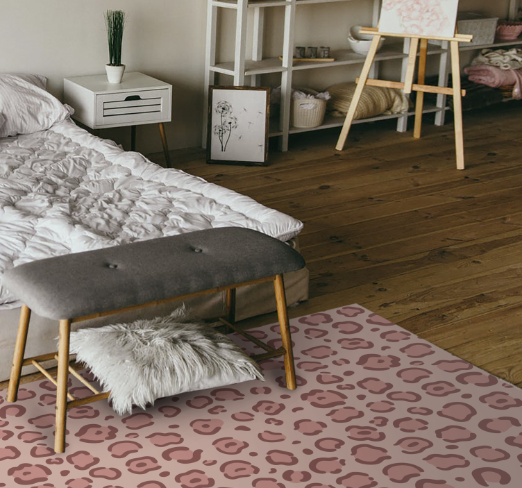 Leopardprickar Vinylmatta djurtryck - Tenstickers