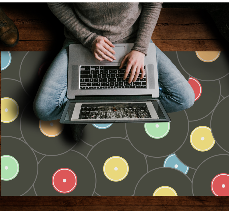 Livfulla vinylskivor Vinylmatta Ungdom - Tenstickers