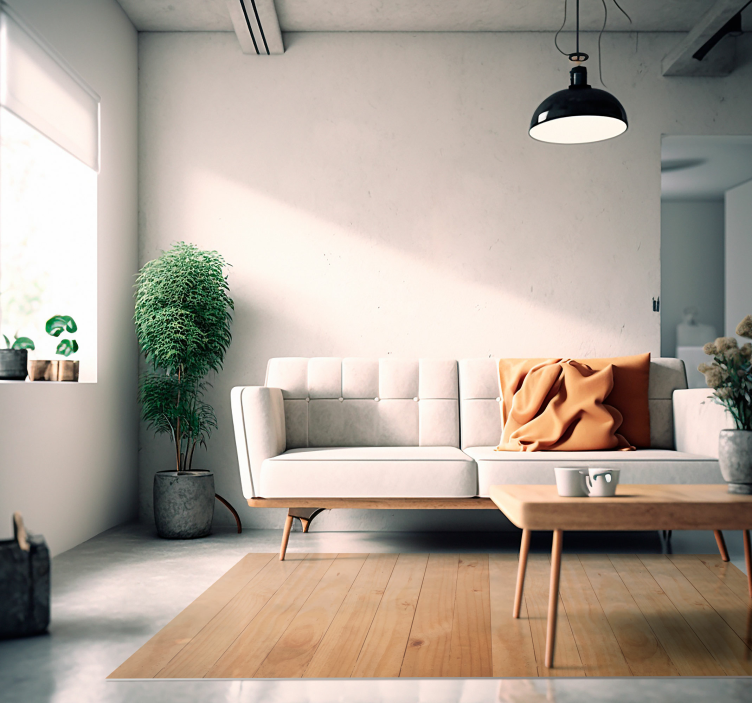 Ljusbrun träffekt vinylmatta - Tenstickers