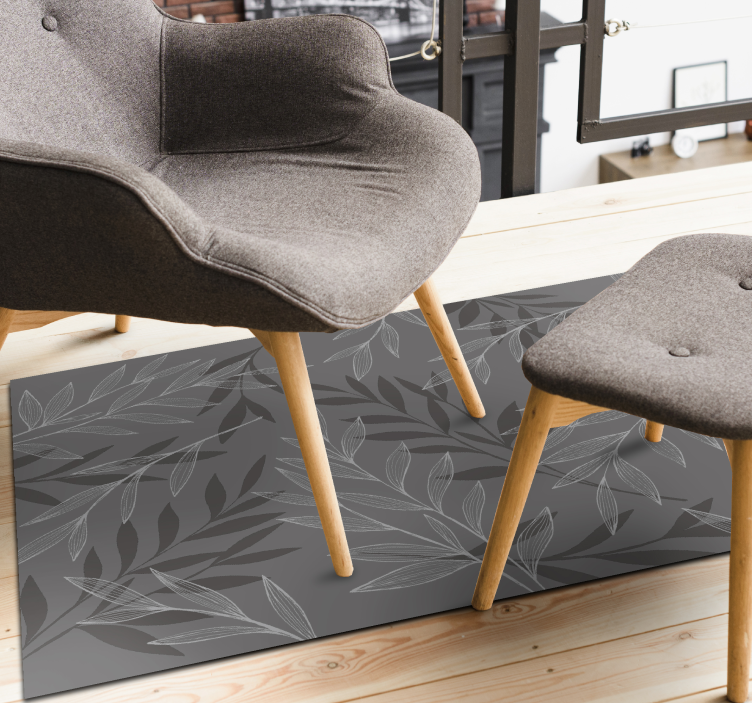 Lummig siluett Vinylmatta blommor och växter - Tenstickers