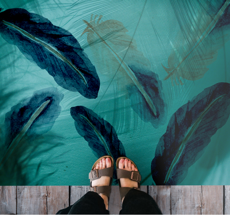 Lummig tropisk oas Vinylmatta natur - Tenstickers