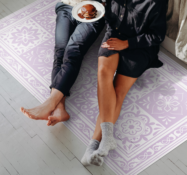 Mandala elegans Vinylmatta badrum - Tenstickers