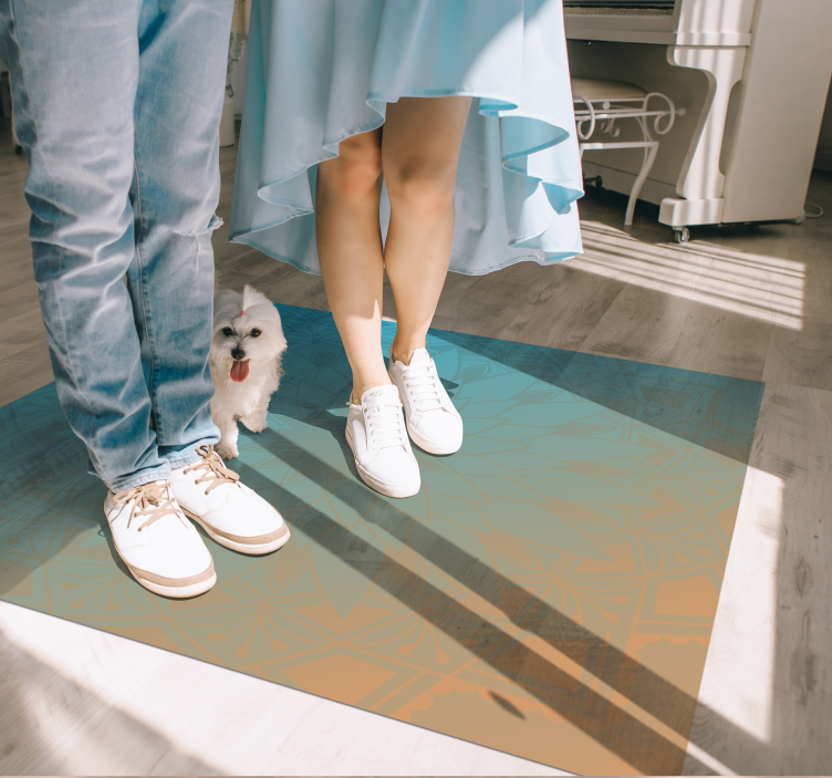 Mandala gradient Vinylmatta Mandala - Tenstickers