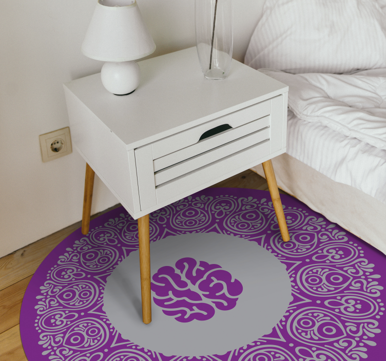 Mandala hjärna design Vinylmatta Mandala - Tenstickers