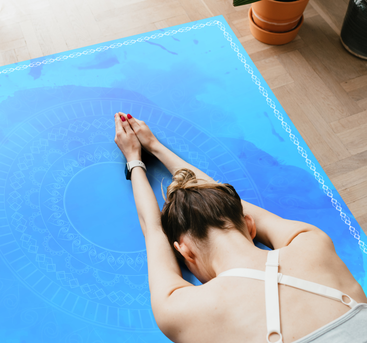 Mandala meditationscirkel Vinylmatta Mandala - Tenstickers