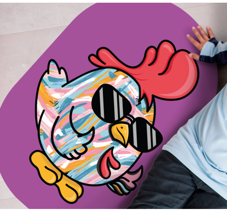 Mångfärgad brud med glasögon djurmatta - Tenstickers