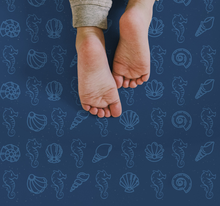 Marina motiv illustration Vinylmatta djur - Tenstickers