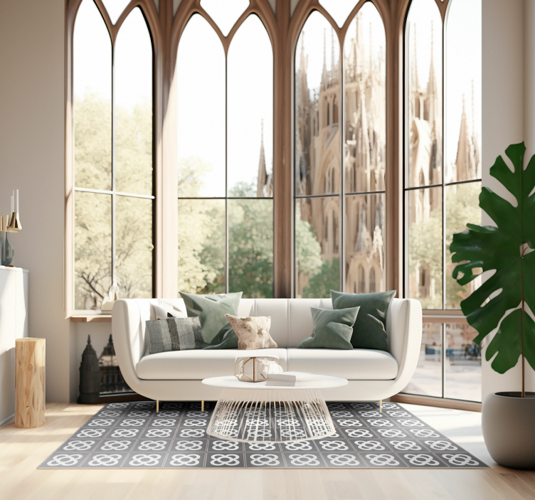 Matta pvc panot barcelona mosaik - Tenstickers