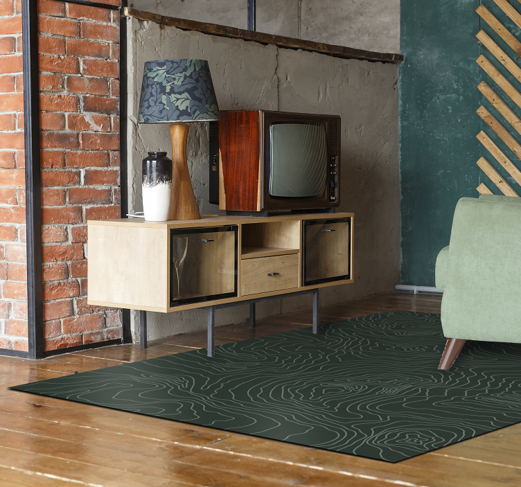 Matta pvc topografisk karta världskarta - Tenstickers